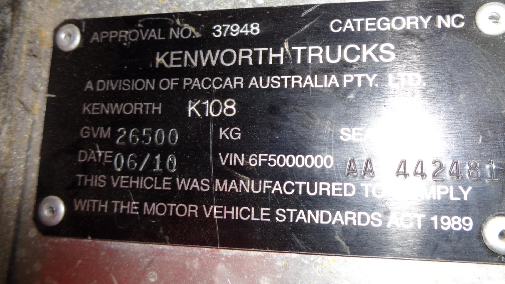 2010 kenworth k108 truck manual tipper